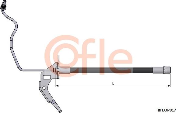 Cofle 92.BH.OP017 - Гальмівний шланг avtolavka.club