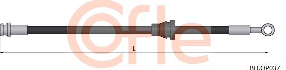 Cofle 92.BH.OP037 - Гальмівний шланг avtolavka.club