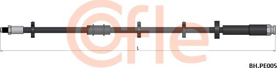 Cofle 92.BH.PE005 - Гальмівний шланг avtolavka.club
