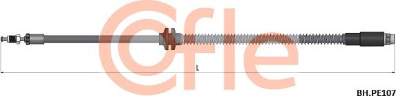 Cofle 92.BH.PE107 - Гальмівний шланг avtolavka.club
