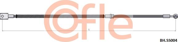 Cofle 92.BH.SS004 - Гальмівний шланг avtolavka.club