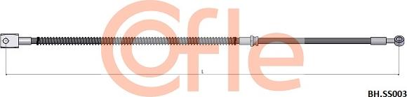 Cofle 92.BH.SS003 - Гальмівний шланг avtolavka.club