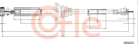 Cofle 92.S05021 - Тросик спідометра avtolavka.club