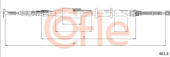 Cofle 461.8 - Трос, гальмівна система avtolavka.club