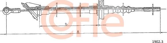 Cofle 1902.3 - Трос, управління зчепленням avtolavka.club