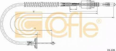 Cofle 15.135 - Трос, управління зчепленням avtolavka.club