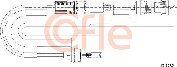 Cofle 15.1232 - Трос, управління зчепленням avtolavka.club