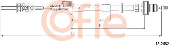 Cofle 15.2682 - Трос, управління зчепленням avtolavka.club