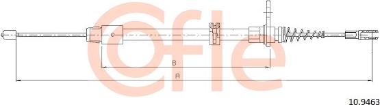 Cofle 10.9463 - Трос, гальмівна система avtolavka.club