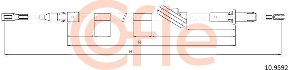 Cofle 10.9592 - Трос, гальмівна система avtolavka.club