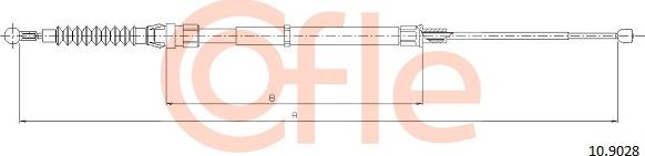 Cofle 10.9028 - Трос, гальмівна система avtolavka.club