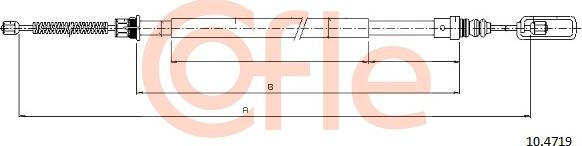 Cofle 10.4719 - Трос, гальмівна система avtolavka.club