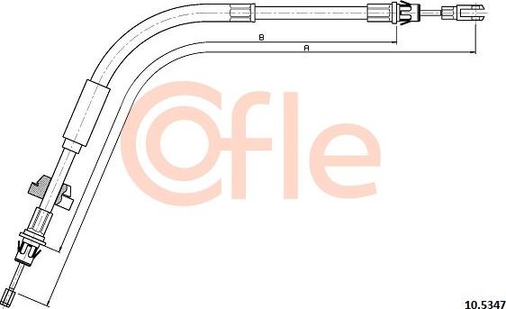 Cofle 10.5347 - Трос, гальмівна система avtolavka.club