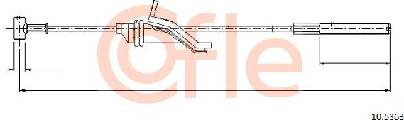 Cofle 105363 - Трос, гальмівна система avtolavka.club