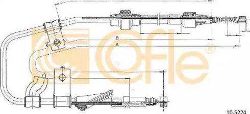 Cofle 10.5224 - Трос, гальмівна система avtolavka.club