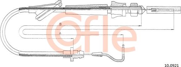 Cofle 10.0921 - Тросик газу avtolavka.club