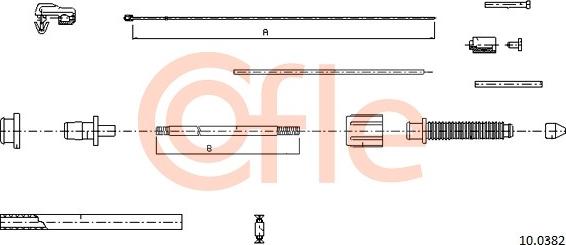 Cofle 10.0382 - Тросик газу avtolavka.club