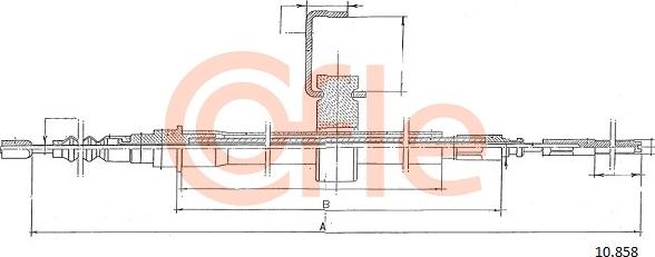 Cofle 10.858 - Трос, гальмівна система avtolavka.club