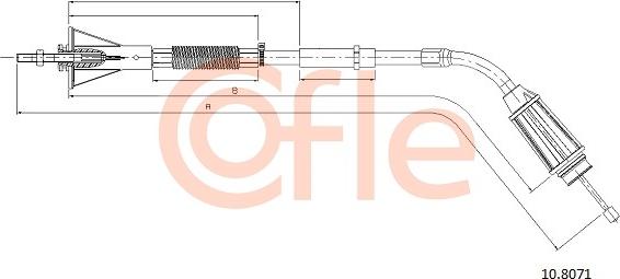 Cofle 92108071 - Трос, гальмівна система avtolavka.club