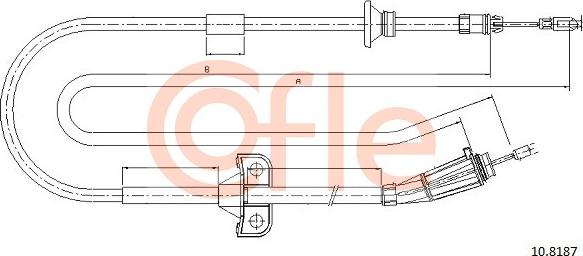 Cofle 10.8187 - Трос, гальмівна система avtolavka.club