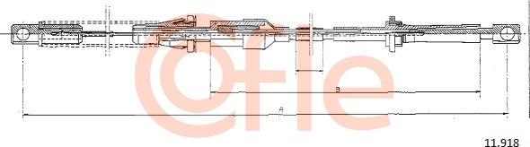 Cofle 11.918 - Тросик газу avtolavka.club