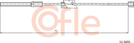 Cofle 11.5455 - Трос, гальмівна система avtolavka.club