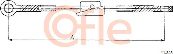Cofle 11.545 - Трос, гальмівна система avtolavka.club