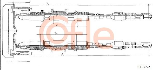 Cofle 11.5852 - Трос, гальмівна система avtolavka.club