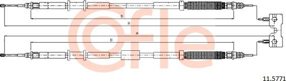 Cofle 11.5771 - Трос, гальмівна система avtolavka.club