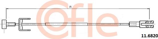 Cofle 11.6820 - Трос, гальмівна система avtolavka.club