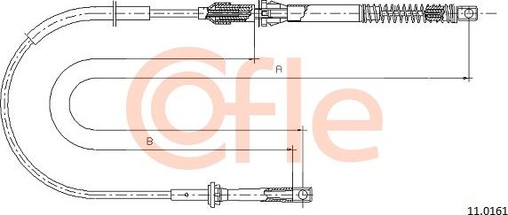 Cofle 11.0161 - Тросик газу avtolavka.club