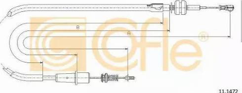 Cofle 11.1472 - Тросик газу avtolavka.club