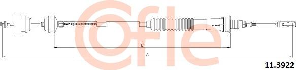 Cofle 11.3922 - Трос, управління зчепленням avtolavka.club