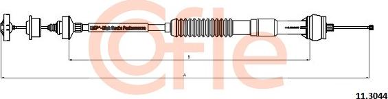 Cofle 11.3044 - Трос, управління зчепленням avtolavka.club