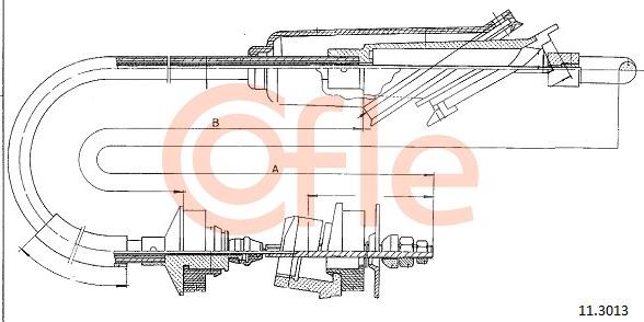 Cofle 11.3013 - Трос, управління зчепленням avtolavka.club