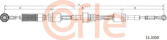 Cofle 11.3350 - Трос, ступінчаста коробка передач avtolavka.club