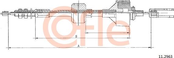 Cofle 11.2963 - Трос, управління зчепленням avtolavka.club