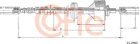 Cofle 11.2962 - Трос, управління зчепленням avtolavka.club