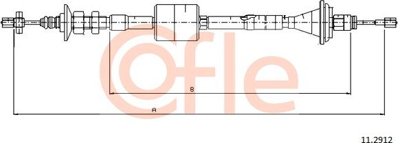 Cofle 11.2912 - Трос, управління зчепленням avtolavka.club