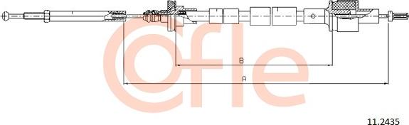 Cofle 11.2435 - Трос, управління зчепленням avtolavka.club