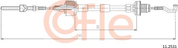 Cofle 11.2531 - Трос, управління зчепленням avtolavka.club