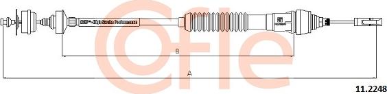 Cofle 11.2248 - Трос, управління зчепленням avtolavka.club