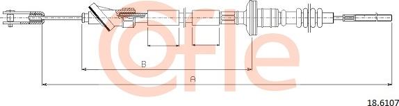 Cofle 18.6107 - Трос, управління зчепленням avtolavka.club