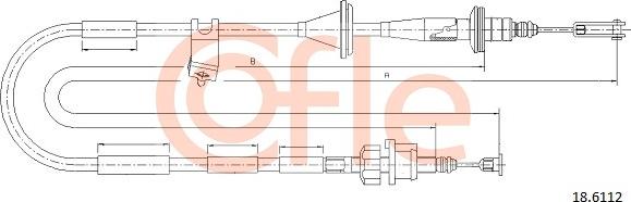 Cofle 92186112 - Трос, управління зчепленням avtolavka.club