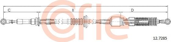 Cofle 12.7285 - Трос, ступінчаста коробка передач avtolavka.club