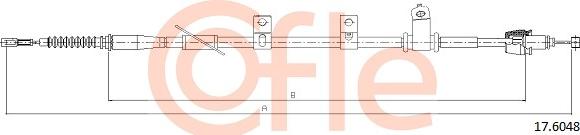 Cofle 17.6048 - Трос, гальмівна система avtolavka.club