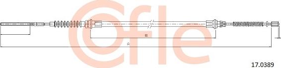 Cofle 17.0389 - Трос, гальмівна система avtolavka.club