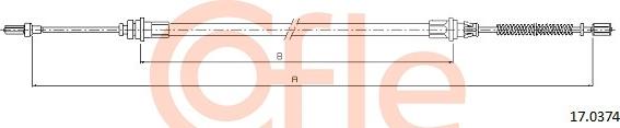 Cofle 17.0374 - Трос, гальмівна система avtolavka.club