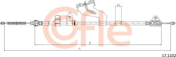 Cofle 17.1102 - Трос, гальмівна система avtolavka.club