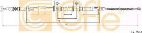 Cofle 17.2535 - Трос, гальмівна система avtolavka.club